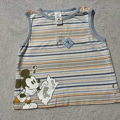 Très jolie tee shirt sans manche pour bébé garçon 